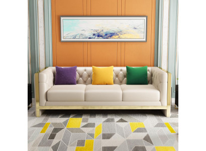 Sofa Design Sofas Polster Couchen Textil Relax Moderne Dreisitzer Neu