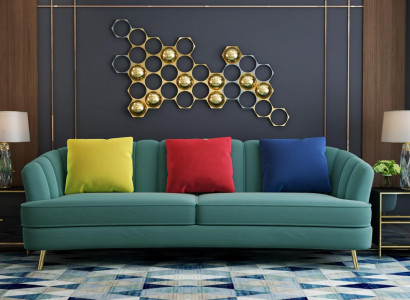 Couch Samt Textil Wohnzimmer Sofa Couchen Klassische Dreisitzer xl Polster