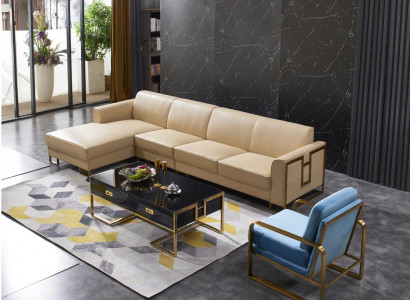 Design Sofa Couch Ecksofa Hocker Polster Garnitur Wohnlandschaft