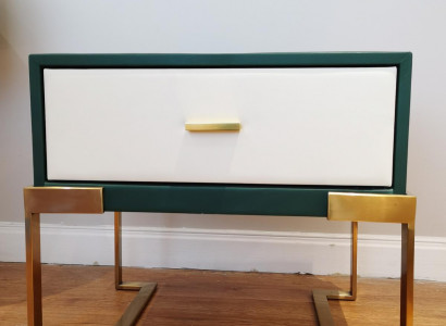 Design Nacht Tisch Konsole Deko Metall Glanz Tische Konsolen Schlaf Zimmer
