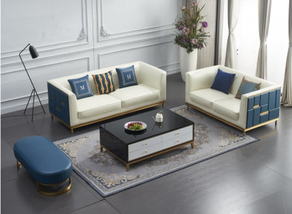 Sofagarnitur 3+2 Sitzer Moderne Garnitur Sitzgruppe Sofa Luxus Couchen