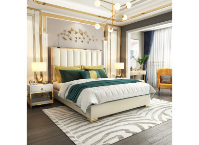 Luxus Schlafzimmer Möbel Bett 2x Nachttisch Set Betten Hotel Möbel 3tlg.