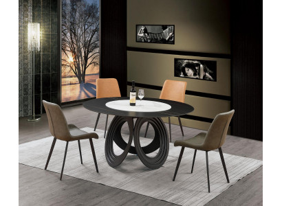 Runder Essttisch Tisch 135cm Metall Rund Konferenz Moderne Tische