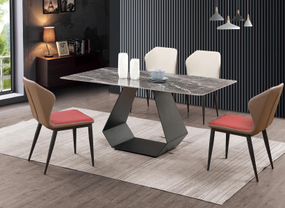 Komplett Set Esstisch 4x Stühle Esszimmer Set Ess Gruppe Tisch Tische