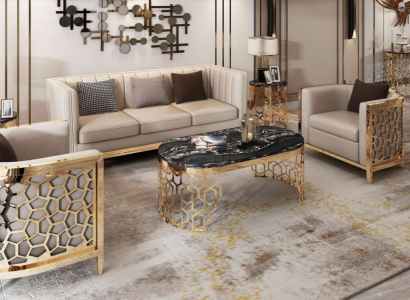 Design Polster Sofas Leder Relax Modern NEU Beige Sitzgarnitur 3+1+1 Sitzer