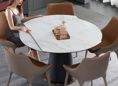 Ein stilvoller runder Esstisch für Ihr Esszimmer im modernen Stil