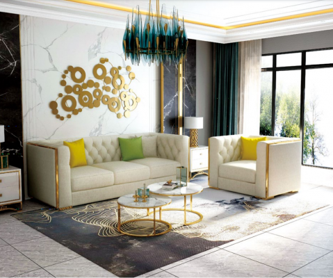 Couch Wohnlandschaft Garnitur Design Modern Sofagarnitur 321 Sofas Neu