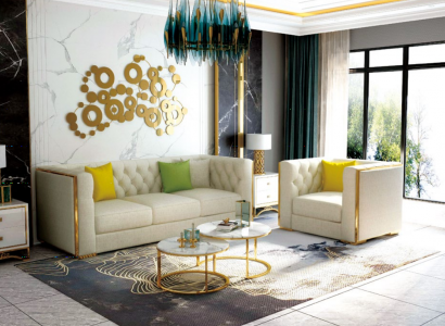 Couch Wohnlandschaft Garnitur Design Modern Sofagarnitur 321 Sofas Neu