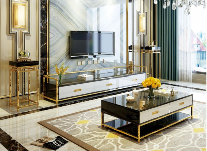 Designer Kommode Anrichte Low Board Side Schrank Dekor Wohn Zimmer Regal