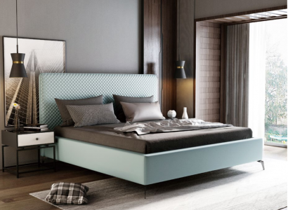 Doppelbett Lederbett Betten Bett Leder Polster Schlafzimmer Ehe
