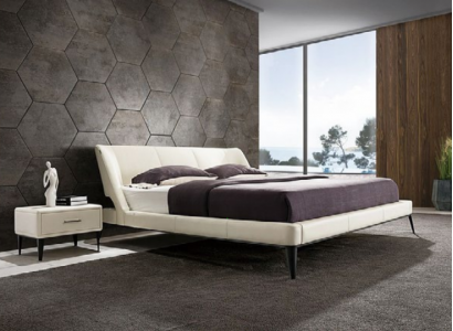 Designer Holz Bett Edles Möbel Doppel Betten Neu Schlafzimmer Polster