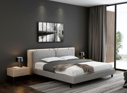 Doppelbett Bett Ehebett Design Luxus Luxur Betten Polsterbett Designbett