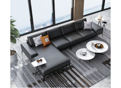 Ecksofa Polster Dekor Garnitur Wohnlandschaft L Form Designer Sofa Couch