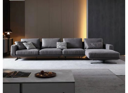Designer Ledersofa Ecksofa Polster Eck Couch Deko Sitz Eck L Form Garnitur