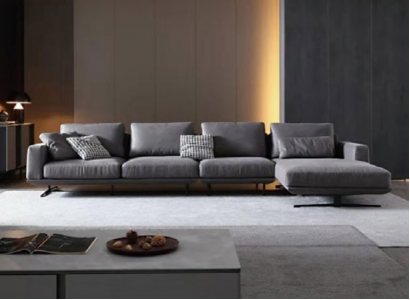 Designer Ledersofa Ecksofa Polster Eck Couch Deko Sitz Eck L Form Garnitur