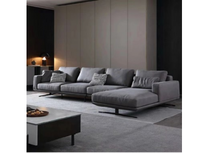 Italienische Stil Wohnzimmer Living Möbel L Form Textil Eckgarnitur Sitzpolster