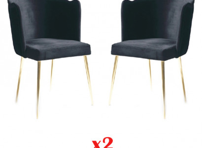 Esszimmer Garnitur Italienische Luxus Möbel Stuhl Set 2X Stühle Gruppe