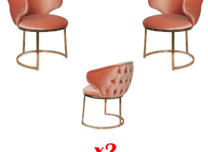 Gruppe 2x Stühle Neu Esszimmer Garnitur Polster Neu Design Sessel Set