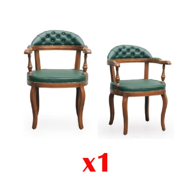 Chesterfield Stuhl Esszimmer Design Lehnstuhle Luxus Echtholz Stühle