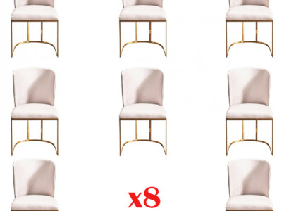 Design 8x Stühle Set Gruppe Polster Gastro Neu Esszimmer Stuhl Garnitur Sessel