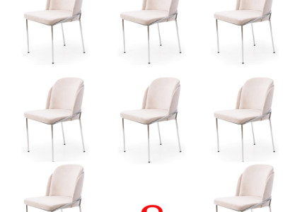 italienischer Stil Luxus Möbel Stuhl Set 8X Stühle Esszimmer Sessel Garnitur