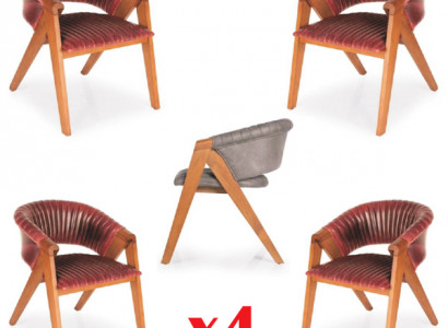 Garnitur 4x Stühle Moderne Polster Design Gruppen Holz Ess Stuhl Zimmer