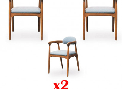 Garnitur Esszimmerstuhl Set 2X Stühle italienischer Stil Luxus Möbel