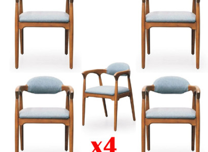 Esszimmer Garnitur 4x Stuhl Set Stühle Lehn Garnitur Essgruppe Möbel Gruppe