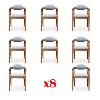 Garnitur Komplett Gruppe Stuhlgruppe 8 Stück Esszimmer Stühle Set