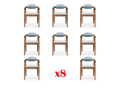 Garnitur Komplett Gruppe Stuhlgruppe 8 Stück Esszimmer Stühle Set