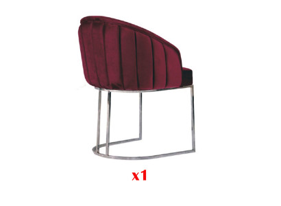 Moderner Sessel Stuhl 1x Esszimmer Fernseh Lounge Polsterstuhl Textil