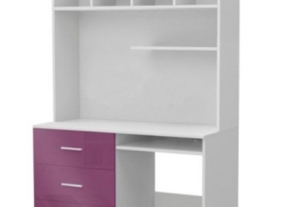 Schreibtisch Hochglanz Lila Tisch Büro Kinderzimmer Jugendzimmer Tische Neu