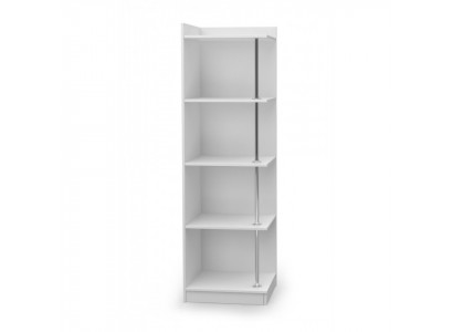 Regal Bücherschrank Eckschrank Schrank Holz für Kinderzimmer Jugendzimmer Weiß