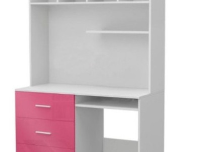 Schreibtisch Hochglanz Rosa Tisch Kinderzimmer Jugendzimmer Mädchen Tische Neu