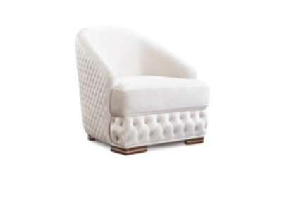 Sessel 1 Sitzer Weiß Chesterfield Relax Italienische Möbel Einrichtung