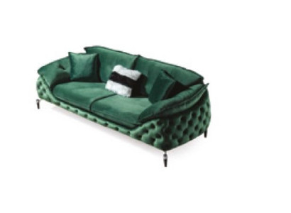 Grüne Chesterfield Couch Stoff Sofa Couch Möbel Luxus Einrichtung Sofas Couchen