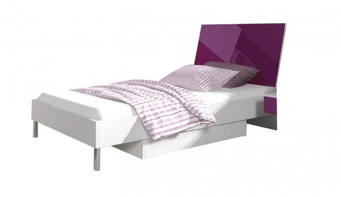 Kinderzimmer Bett Schlafzimmer Betten Einzelbett Single Jugendzimmer Lila Holz