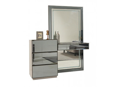 Schminktisch Kommode mit Spiegel Konsole Kommoden Holz Modern Schlafzimmer
