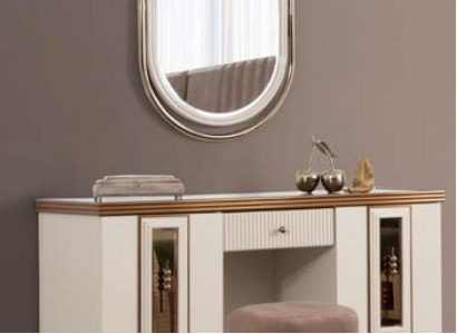  Schminktisch Kommode Konsole Kommoden Holz Modern Schlafzimmer Beige