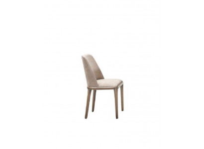 Luxus Design Polster Stuhl Stühle Sitz Esszimmer Holz Textil Sessel Echtholz