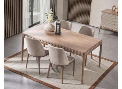 Komplett Set Esstisch 4 Stühle Esszimmer Set Ess Gruppe Holz Tisch Tische 5tlg