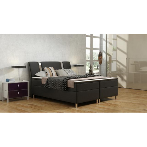 Boxspringbett Hotel Betten Polster Leder Bett inkls. Matratze & Visco Lederbett