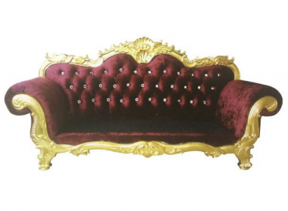 Thron Sofa Königlicher Chesterfield Polster Samt 3 Sitzer Antik Stil Sofas Neu