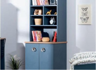 Bücherregal Blau Jugendzimmer Möbel Bücherschrank Modern Kinderzimmer Neu