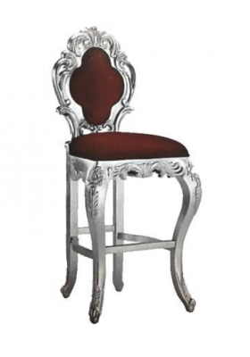 Hocker Barhocker Königlicher Polster Chesterfield Samt 1 Sitzer Antik Stil Stuhl