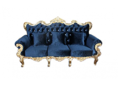 Thron Sofa Königlicher Polster Chesterfield Samt 3 Sitzer Antik Stil Sofas Neu