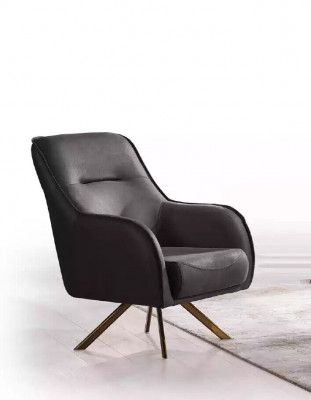 Design sessel polsterung wohnzimmer holz moderner Luxus braune Lounge