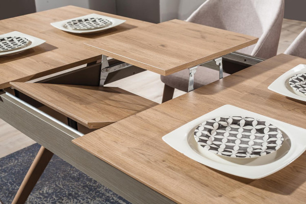 Design 9tlg. Esszimmer set Esstisch + 4x Stühle + Sideboard + 3x Spiegel Modern