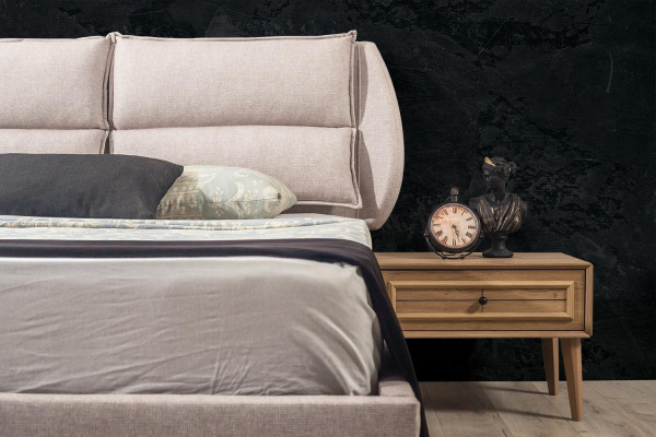 Luxus Schlafzimmer Set Bett + 2x Nachttische Modernes Design Elegant Komplett