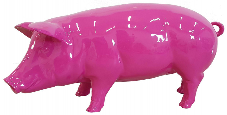  Abstrakte Figur Statue Gartenfiguren Dekoration Statuen Skulpturen Schwein Neu